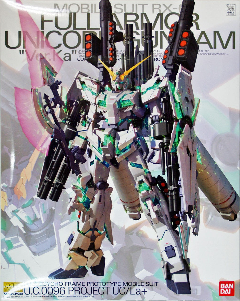 BANDAI Hobby MG 1/100 RX-0 Full Armor Unicorn Gundam Ver.Ka