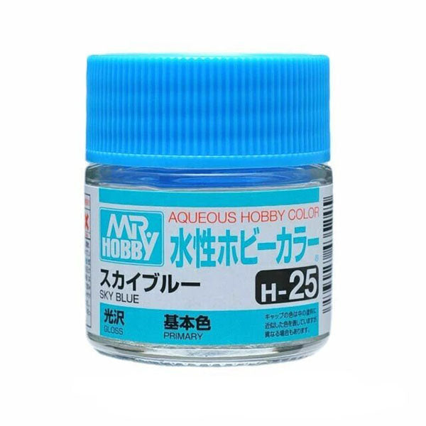 Mr Hobby AQUEOUS HOBBY COLOR - H25 GLOSS SKY BLUE (PRIMARY)