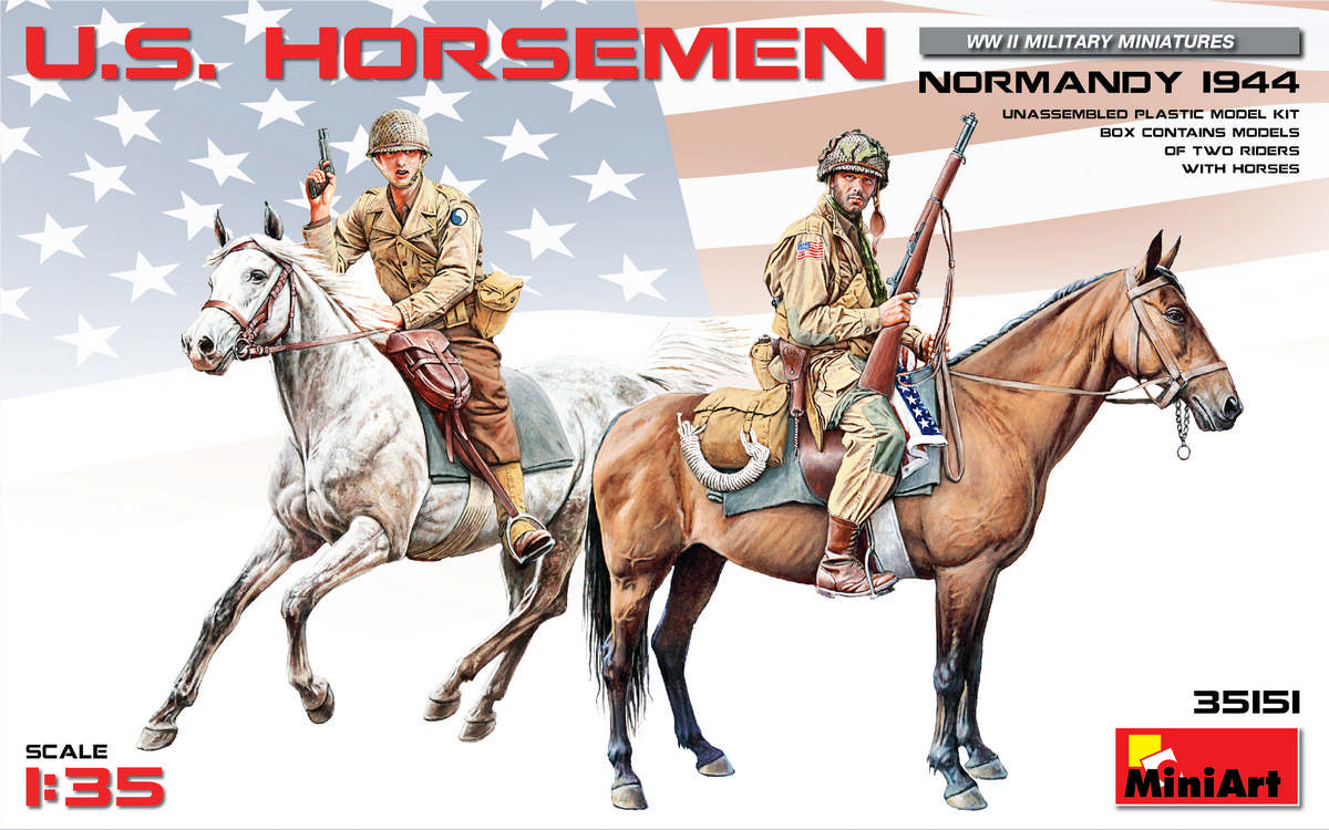 Miniart [35151] 1/35 U.S. Horsemen. Normandy 1944