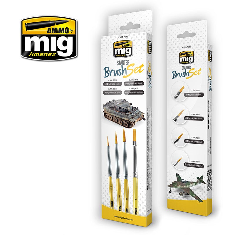 Ammo Mig Starter Brush Set