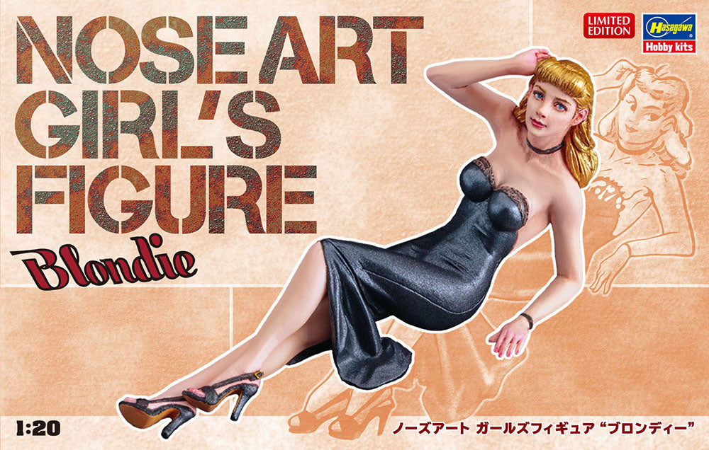 Hasegawa 1/20 Nose Art Girl's Figure Blondie