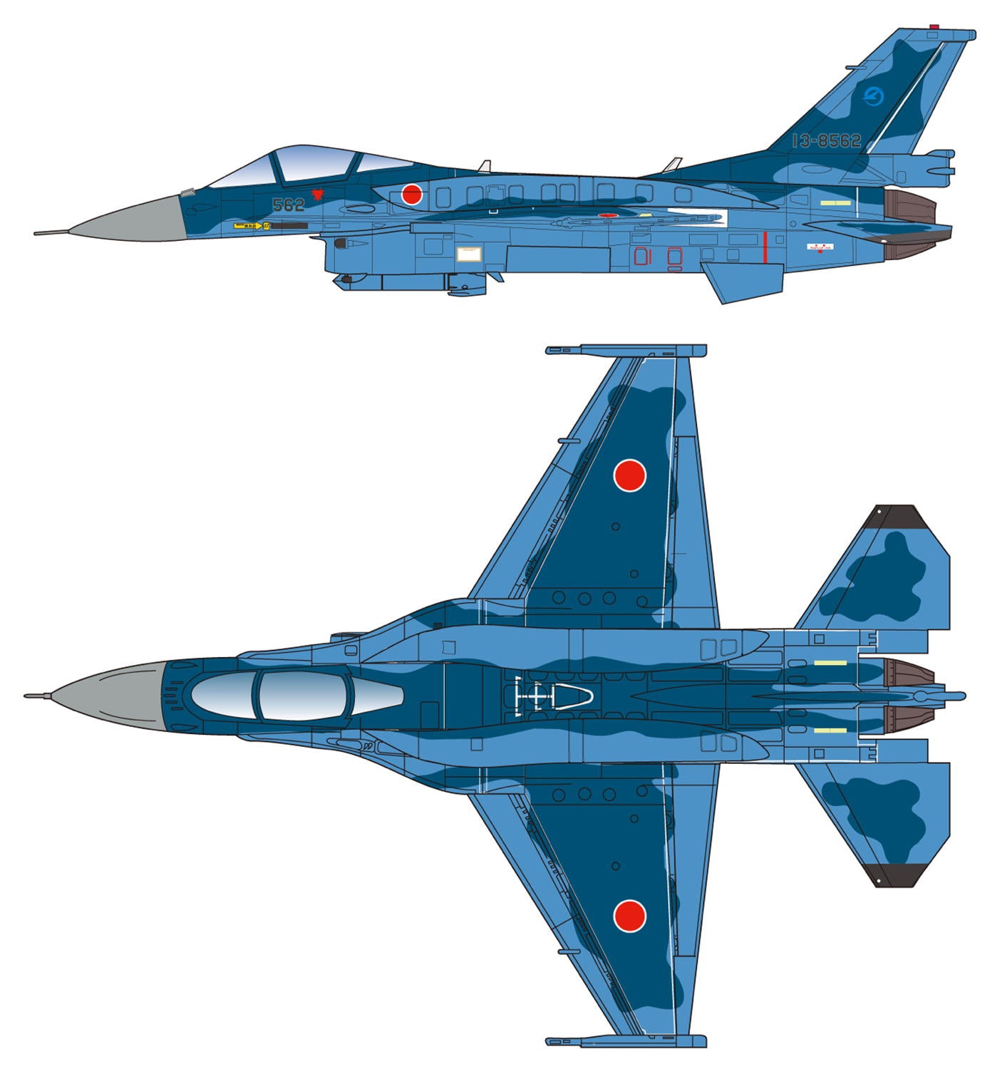 Platz 1/144 JASDF F-2A Kai (Assumed Specification) With Resin Parts