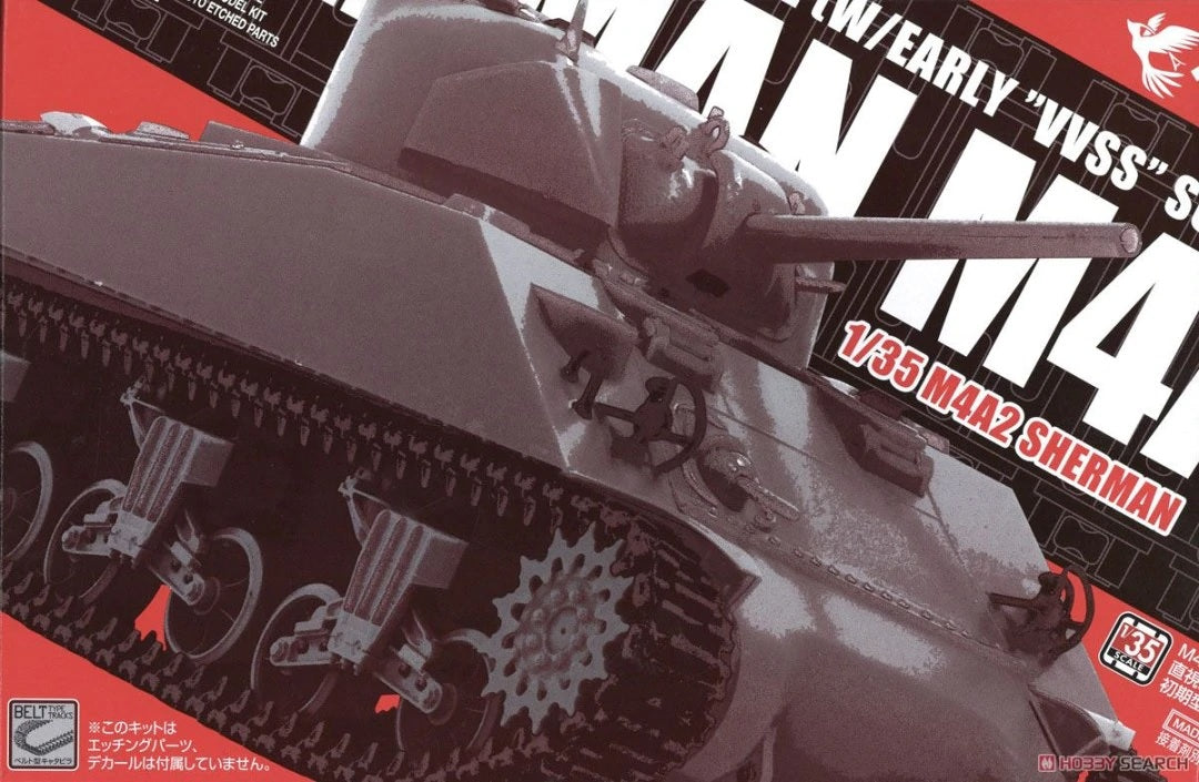 Asuka 1/35 M4A2 Sherman with Early VVSS suspension