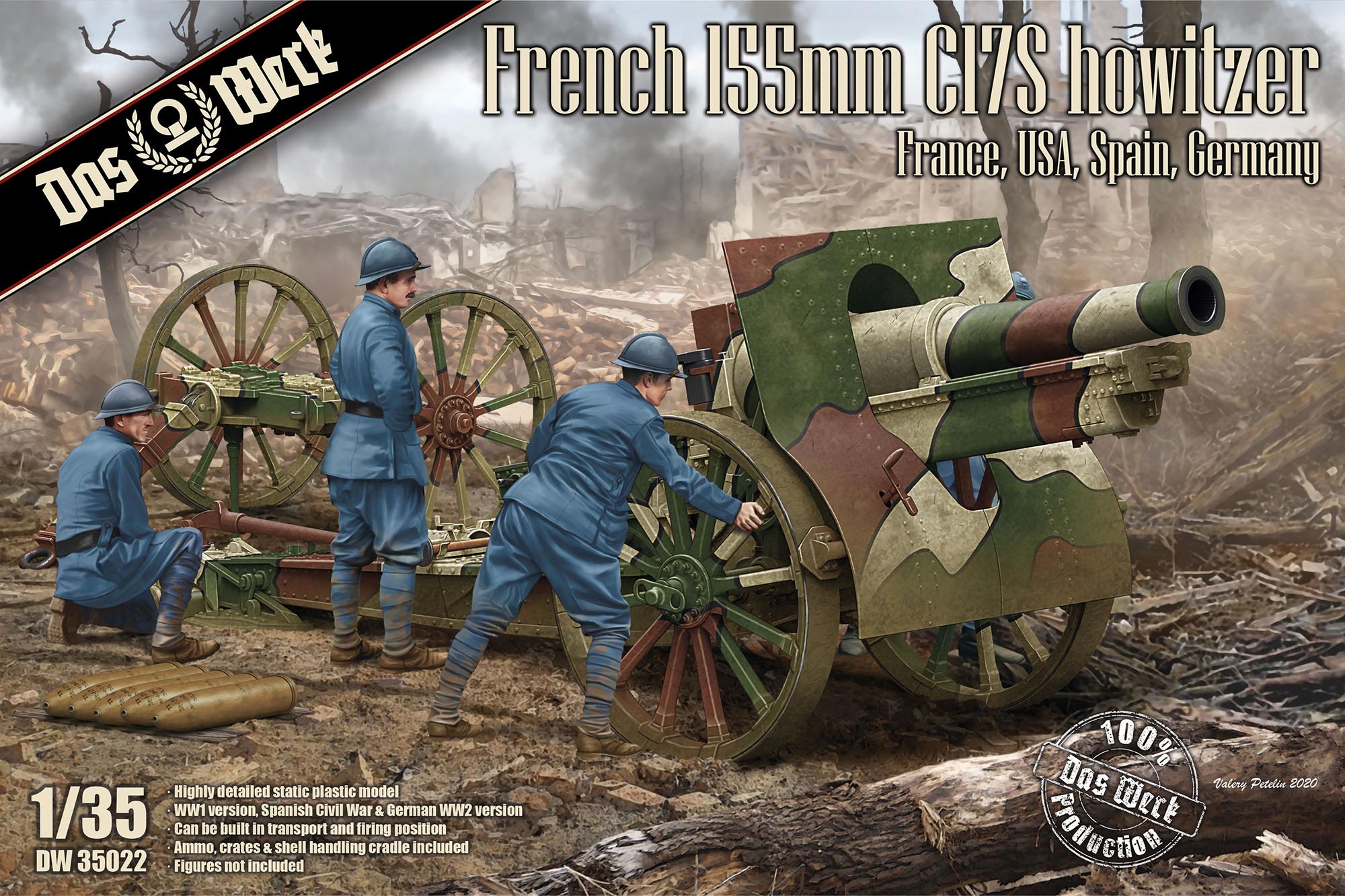 Das Werk 1/35 French Schneider 155mm C17S howitzer