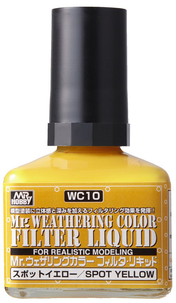 Mr Hobby Mr. Weathering Color - Filter Liquid Yellow