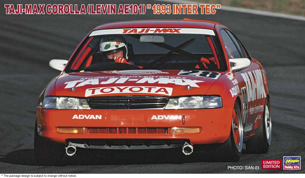 Hasegawa 1/24 TAJI-MAX COROLLA (LEVIN AE101) 1993 INTER TEC