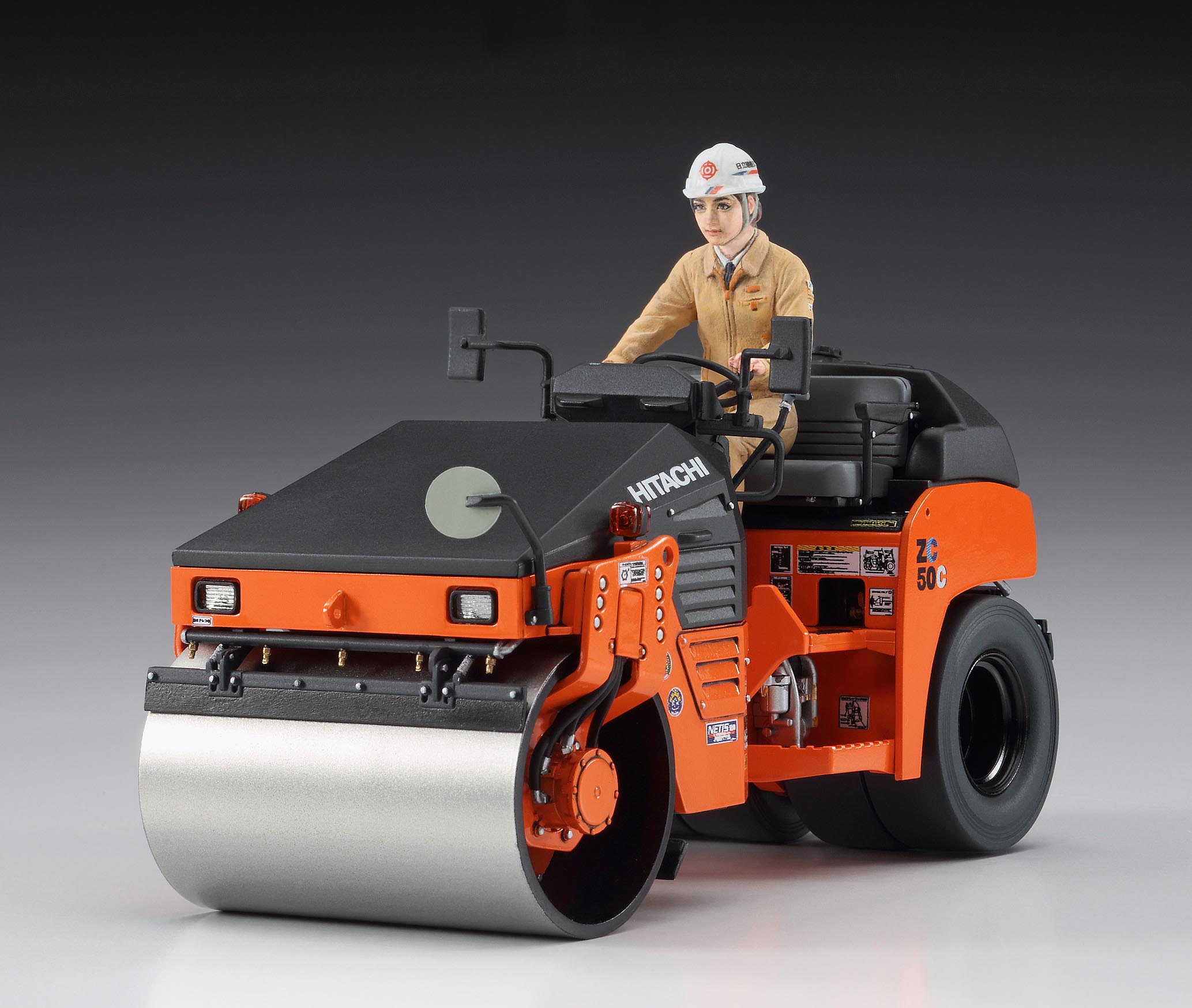 Hasegawa [WM02] 1:35 HITACHI VIBRATORY COMBINED ROLLER ZC50C-5