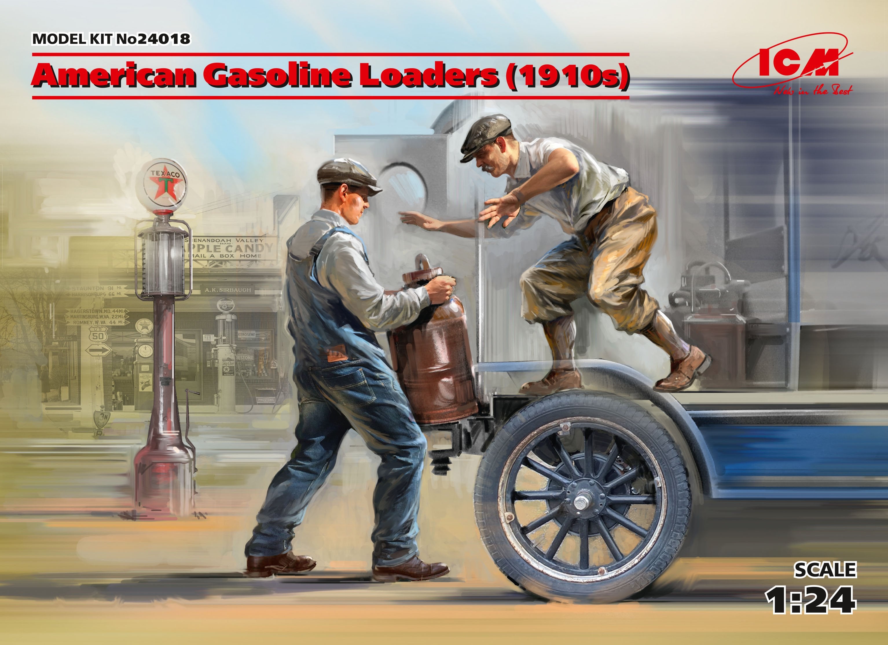 ICM 1/24 American Gasoline Loaders (1910s) (2 figures) (100% new molds)