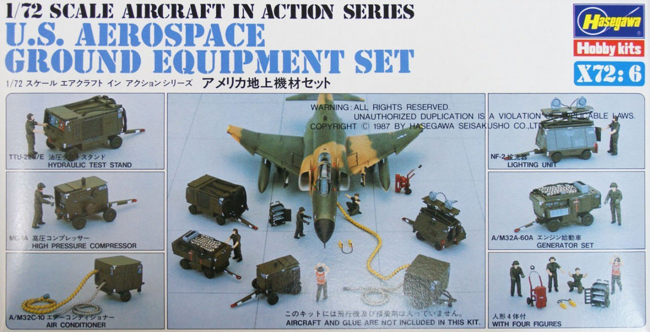 Hasegawa [X72-6] 1:72 U.S. AEROSPACE GROUND EQUIPMENT SET