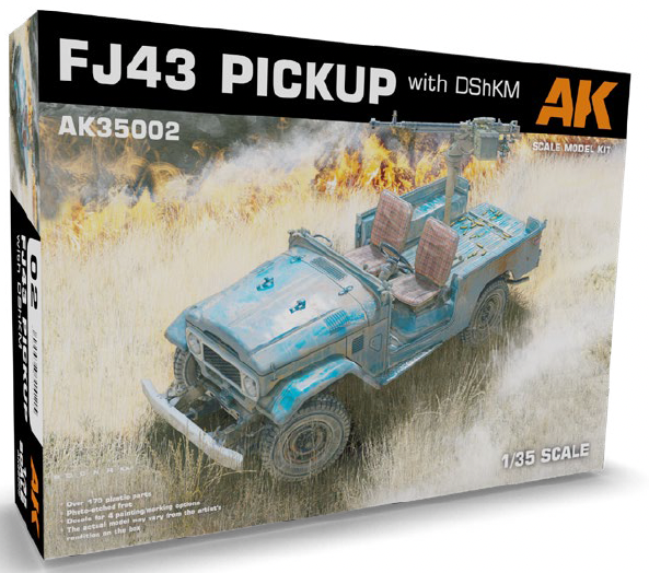 AK Interactive 1/35 FJ43 Pickup with DShKM Plastic Model Kit