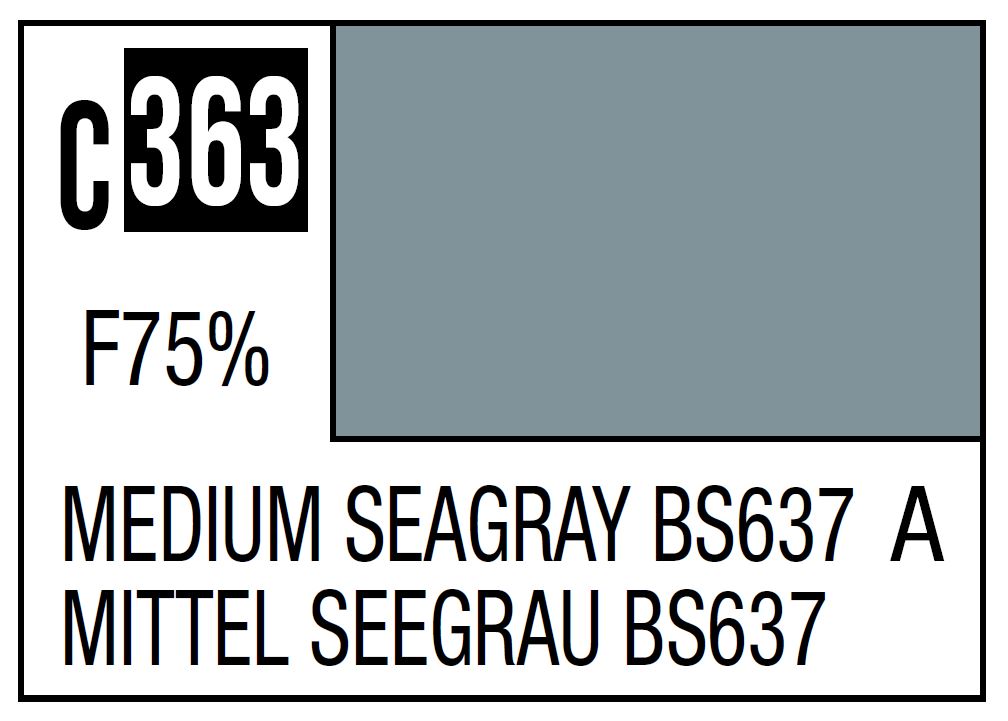 Mr Hobby C363 Medium Seagray BS637 [RAF standard color / WWII mid-late]