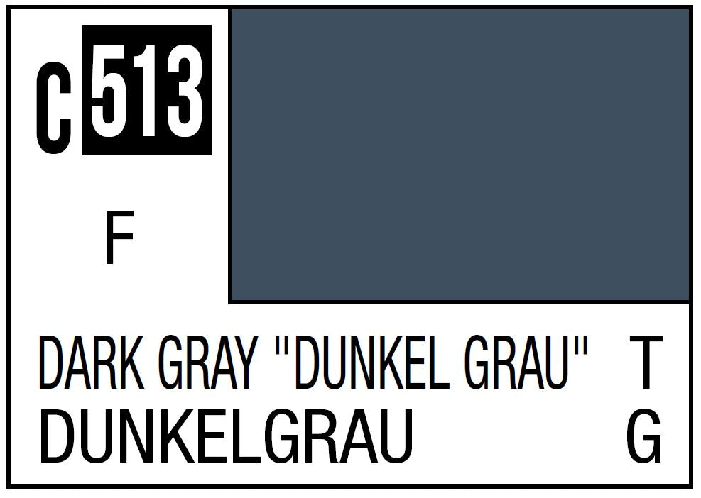 Mr Hobby C513 Dark Gray "Dunkelgrau" [for German tank WWII]