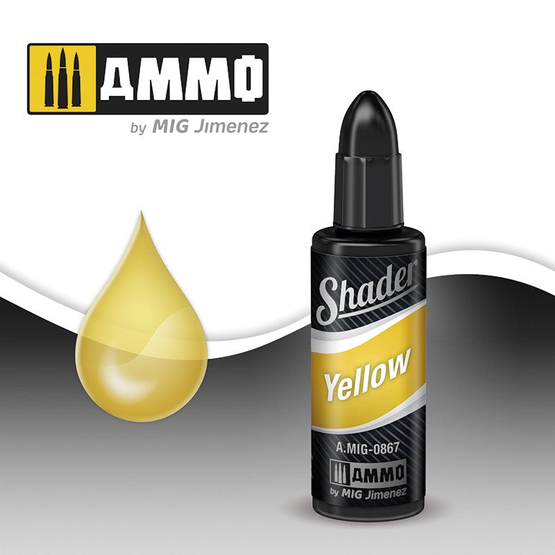 Ammo Mig Acrylic Shader 10ml - Yellow Shader