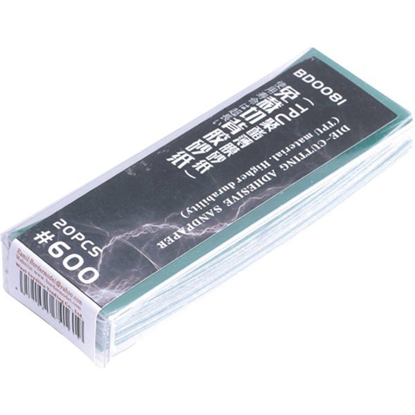 Border Model Die-cutting adhesive sandpaper 20PCS 600#