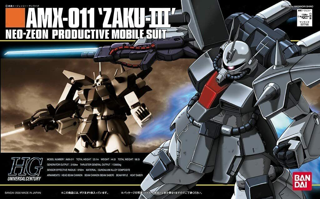 BANDAI Hobby HGUC 1/144 #14 Zaku III