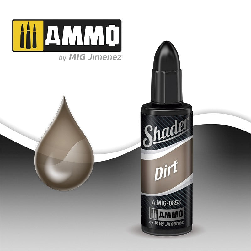 Ammo Mig Acrylic Shader 10ml - Dirt Shader