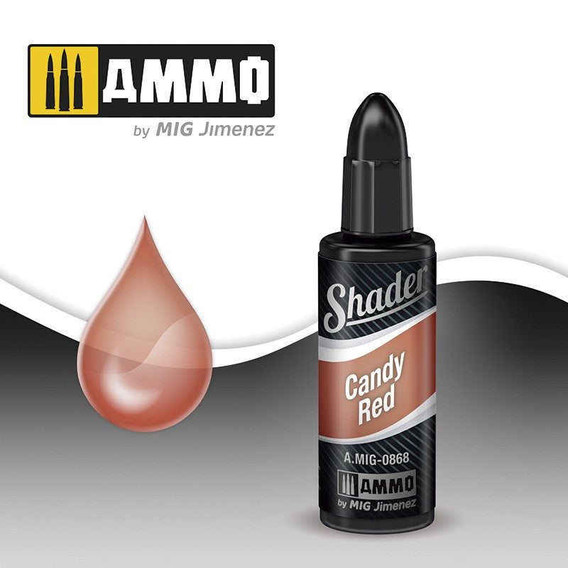 Ammo Mig Acrylic Shader 10ml - Candy Red Shader