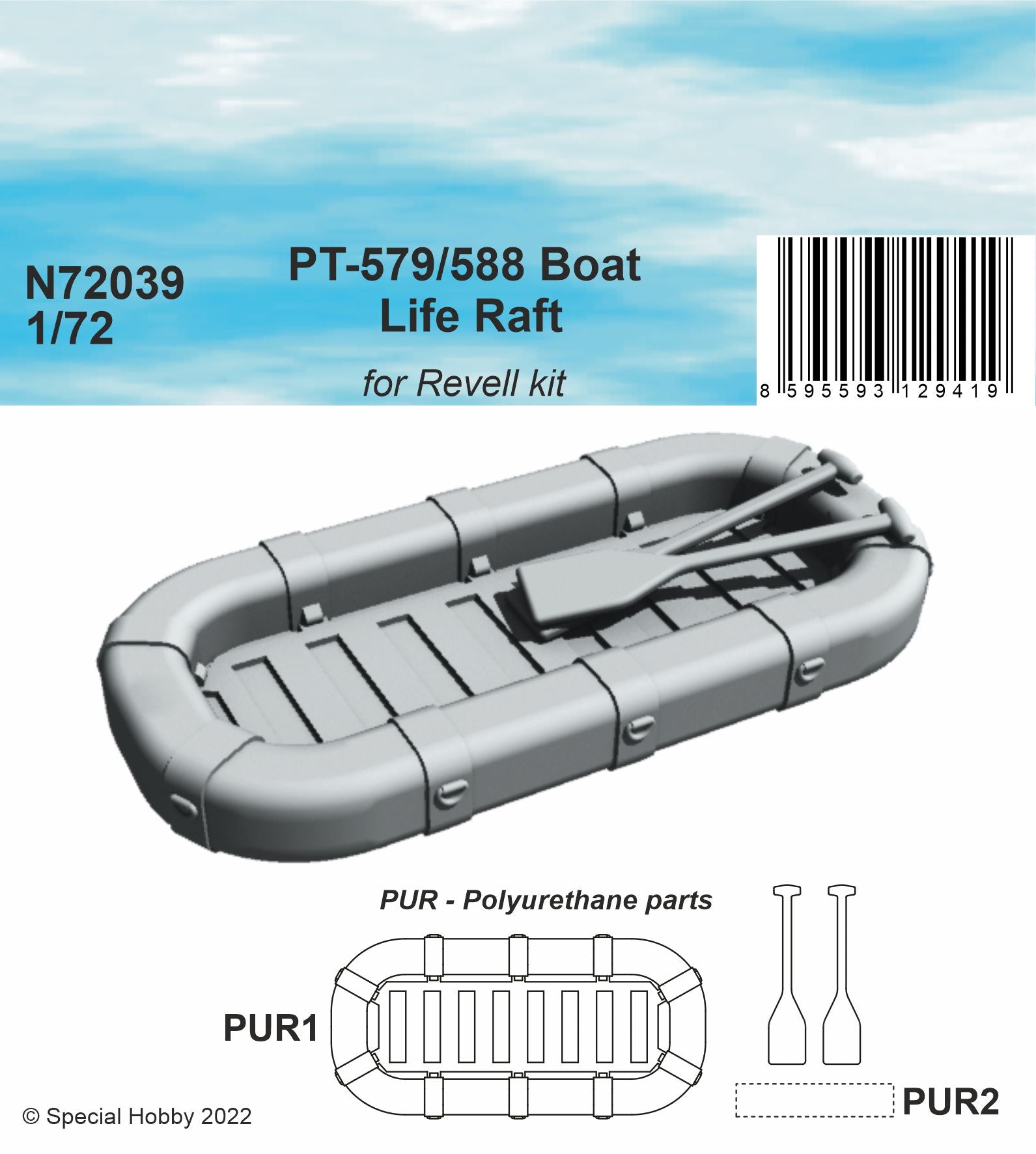 CMK 1/72 PT-579/588 Boat Life Raft