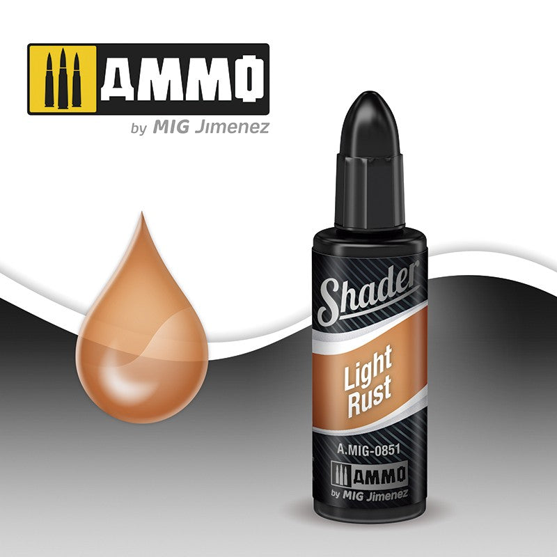 Ammo Mig Acrylic Shader 10ml - Light Rust Shader