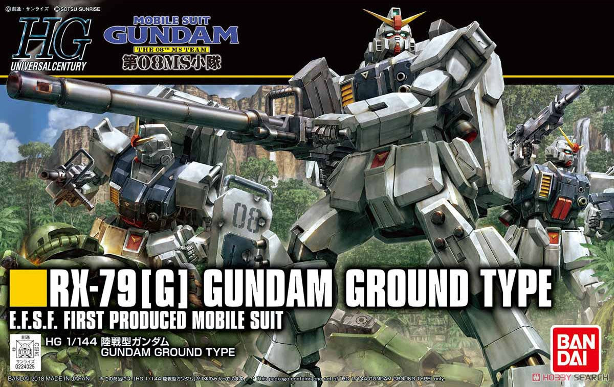 BANDAI Hobby HGUC 1/144 Gundam Ground Type