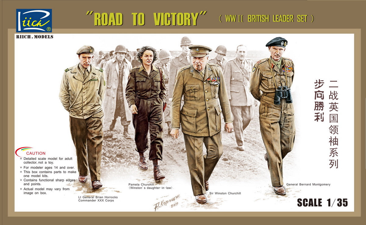 Riich 1/35 WWII British Leader set (ROAD TO VICTORY)