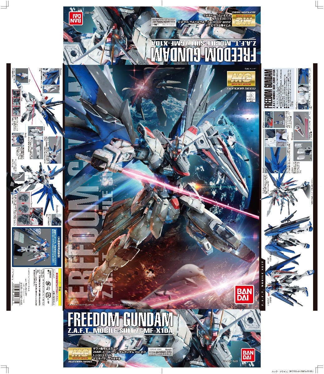 BANDAI Hobby MG 1/100 Freedom Gundam Ver.2.0