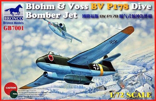 Bronco Models 1/72 Blohm & Voss BV P178 Dive Bomber Jet.