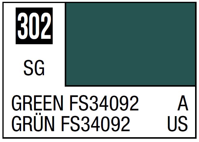 Mr Hobby Mr. Color 302 Green FS34092 (Semi-Gloss/Aircraft)