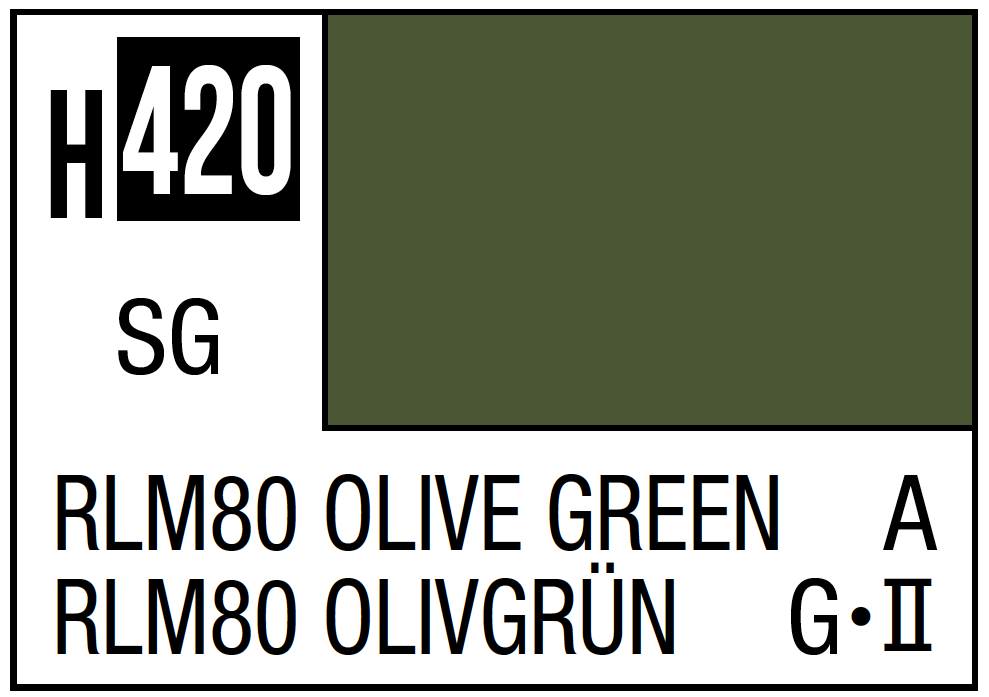 Mr Hobby H420 RLM80 Olive Green [German luftwaffe airclaf]