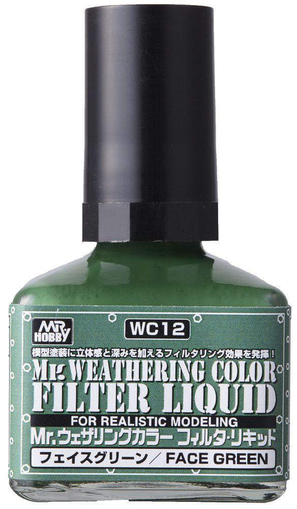 Mr Hobby Mr. Weathering Color - Filter Liquid Green