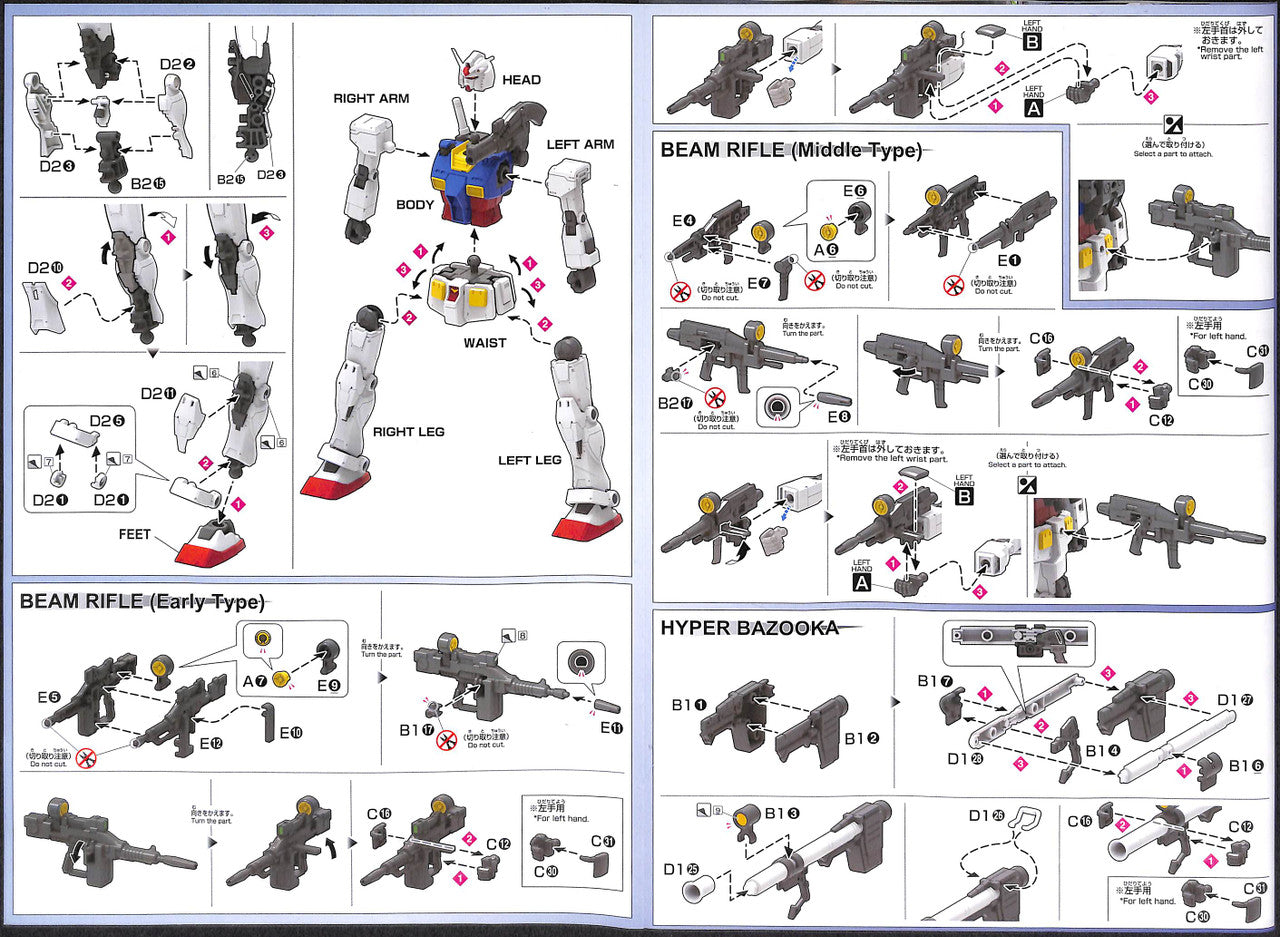 BANDAI Hobby HG 1/144 RX-78-02 GUNDAM (GUNDAM THE ORIGIN Ver.)