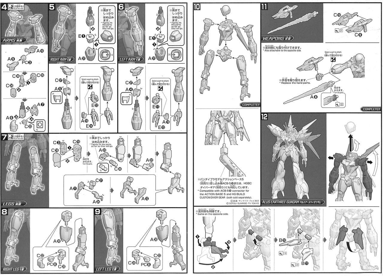 BANDAI Hobby HGBD:R 22 1/144 ALUS ERATHREE GUNDAM