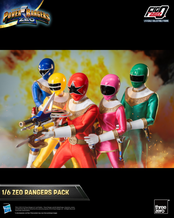 Three Zero Power Rangers Zeo - FigZero 1/6 Zeo Rangers Pack