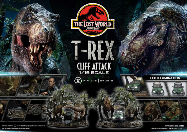 Prime 1 Studio Legacy Museum Collection The Lost World: Jurassic Park (Film) T-Rex Cliff Attack 1/15 scale Bonus Version(4582647121011)(4582647121011)