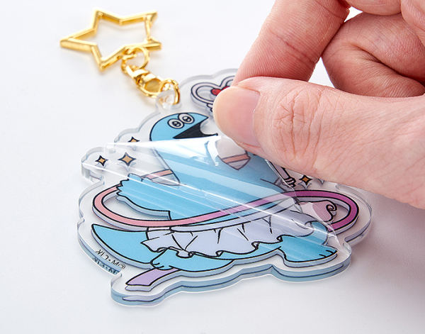 Good Smile Company Gal & Dino Glow-in-the-Dark Acrylic Keychain Table Tennis