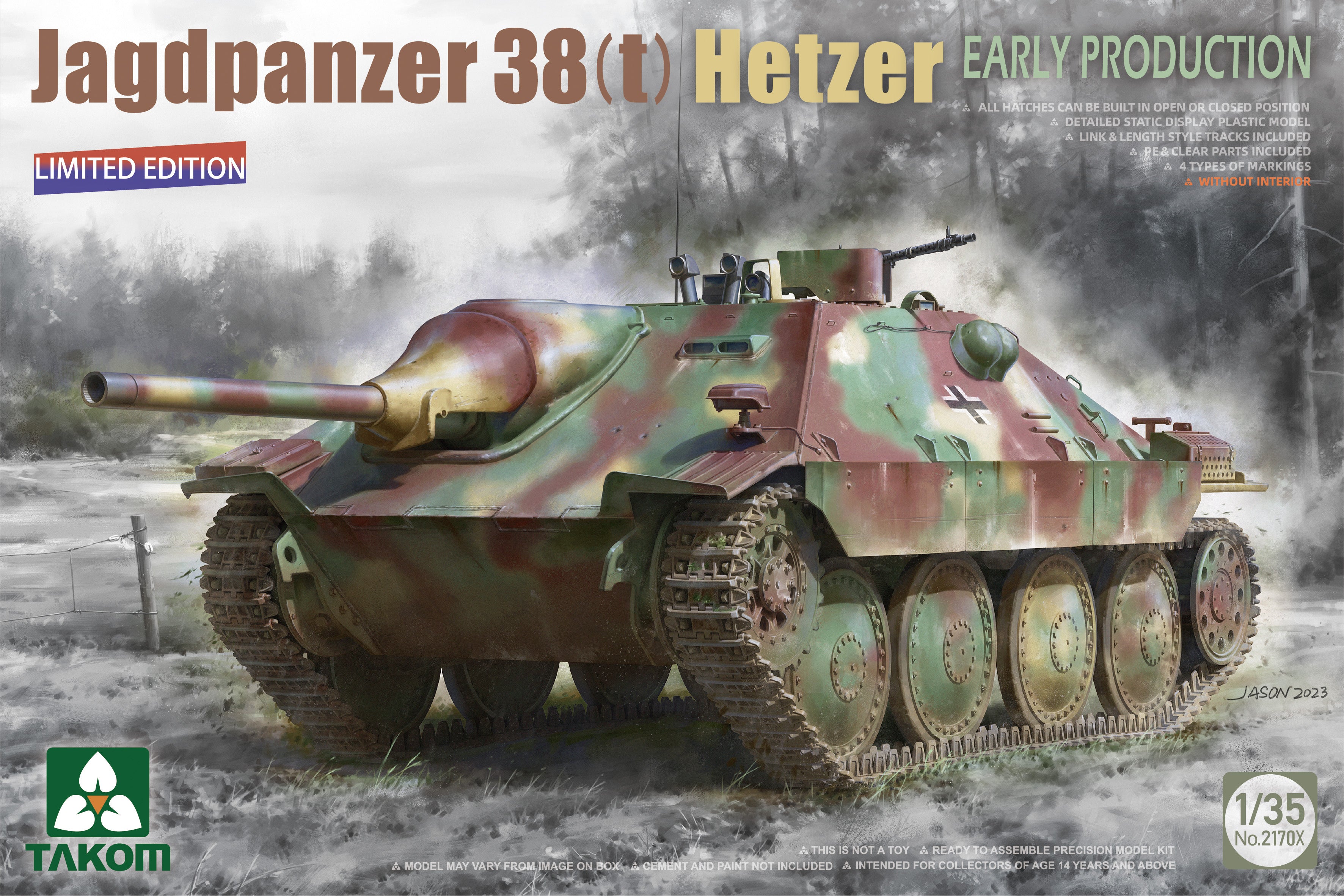 Takom 1/35 Jagdpanzer 38(T) Hetzer Early Production (Limited Edition)