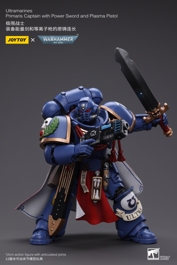 Joy Toy Ultramarines  Primaris Captain with Power Sword and Plasma Pistol