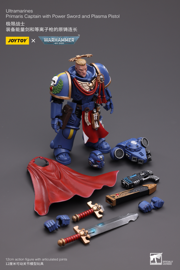 Joy Toy Ultramarines  Primaris Captain with Power Sword and Plasma Pistol