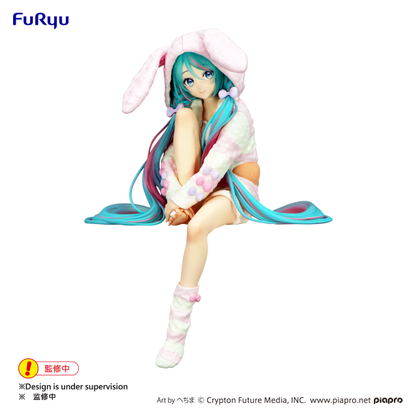 Hatsune Miku　Noodle Stopper Figure -Rabbit Ear Hood Pajama- | 4582782364083