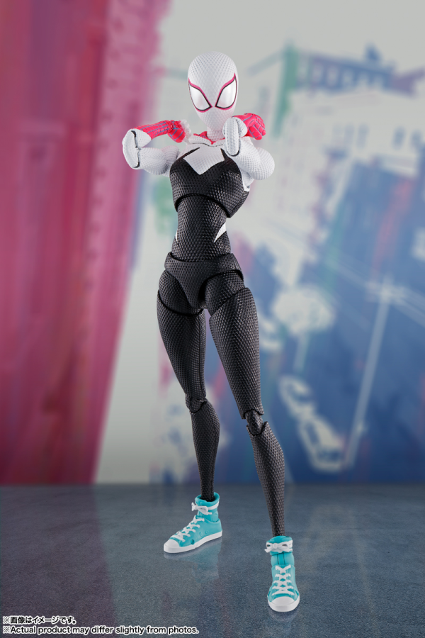 BANDAI Tamashii Spider-Gwen World Tour Limited Edition Spider-Man: Across the Spider-Verse, Bandai Spirits S.H.Figuarts