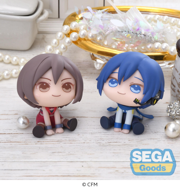 SEGA QyuruMe "Hatsune Miku" Series Mini Figure "MEIKO & KAITO" (EX) [Pack of: 1 Meiko, 1 Kaito] | 4582733425795