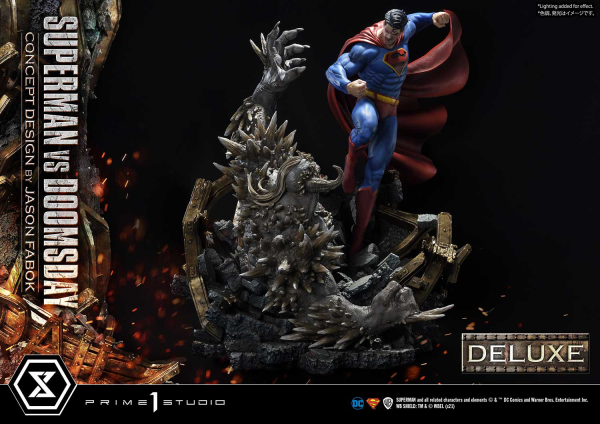 Prime 1 Studio Ultimate Museum Masterline Superman (Comics) Superman VS Doomsday (Concept By Jason Fabok) Deluxe Version(4580708034164)(4580708034164)