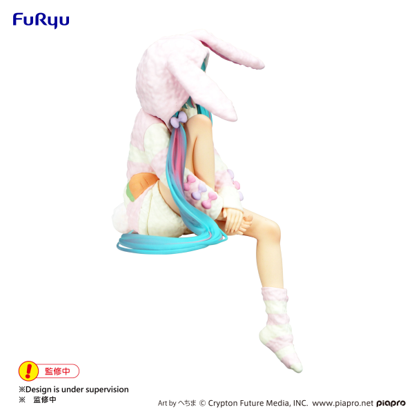 Hatsune Miku　Noodle Stopper Figure -Rabbit Ear Hood Pajama-