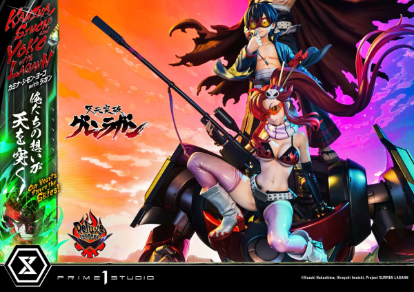 Prime 1 Studio Ultimate Premium Masterline Tengen Toppa Gurren Lagann Kamina, Simon & Yoko with Lagann "Our Hearts Pierce the Skies" Deluxe Version | 4580708049557