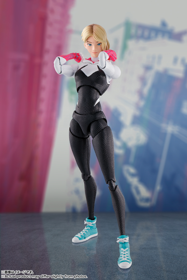 BANDAI Tamashii Spider-Gwen World Tour Limited Edition Spider-Man: Across the Spider-Verse, Bandai Spirits S.H.Figuarts