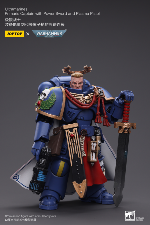 Joy Toy Ultramarines  Primaris Captain with Power Sword and Plasma Pistol