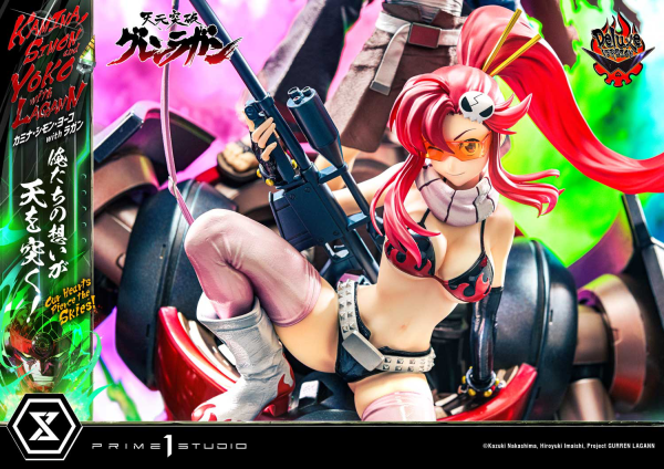 Prime 1 Studio Ultimate Premium Masterline Tengen Toppa Gurren Lagann Kamina, Simon & Yoko with Lagann "Our Hearts Pierce the Skies" DX Bonus Version | 4580708049564