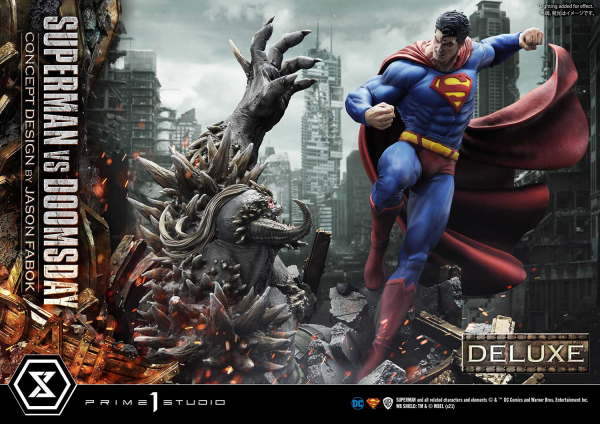 Prime 1 Studio Ultimate Museum Masterline Superman (Comics) Superman VS Doomsday (Concept By Jason Fabok) Deluxe Version(4580708034164)(4580708034164)