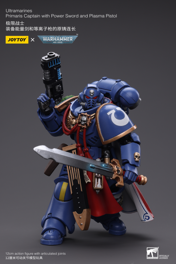 Joy Toy Ultramarines  Primaris Captain with Power Sword and Plasma Pistol