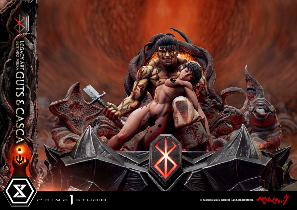 Prime 1 Studio Legacy Art "Kentaro Miura"  Berserk  Guts & Casca  Bonus Version | 4580708049854